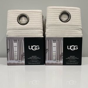 New UGG Devon Oatmeal Curtain Set - 84”